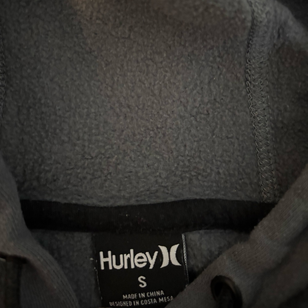 Hurley Gray Pullover Hoodie Men’s Size Small - Picture 3 of 4